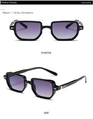 Rectangle Candy Color Sunglasses Gradient Lens UV400 Unisex Beach Party Wear