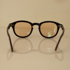 Vintage Johnny Depp sunglasses mens tortoise acetate glasses amber lens UV400