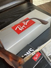 New Ray-Ban Erika RB4171 710/T5 Polished Light Havana Frame With Brown Lenses