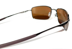 NEW Oakley SQUARE WIRE Tungsten POLARIZED Tungsten Lens Sunglasses 4075-06
