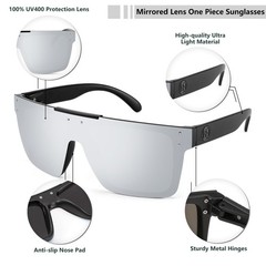 Men Women Sunglasses Polarized Oversized Square Vintage Cycling Running Fishi…