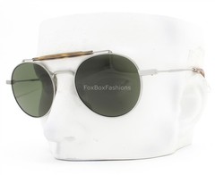 Dolce Gabbana Sunglasses Shiny Gunmetal Green Tinted DG 2295 04/71 with Case