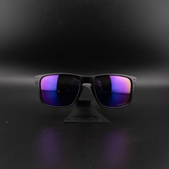 Oakley Style Holbrook Like Sunglasses: Matte Black/ Purple Polarized UV400