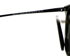 Ray-Ban Sunglasses RB4171 Erika Black Frame Polarized Green Lens 54mm for Women