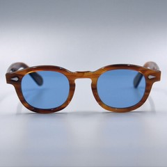 2026 MEN’S dark blonde glasses blue polarized sunglasses Johnny Depp glasses