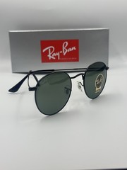 Ray-Ban Sunglasses RB3447 Round Metal Black Frame Green Classic Lens 50mm Unisex
