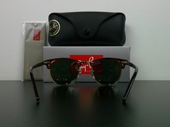 Ray-Ban RB3016 Clubmaster Sunglasses Tortoise & Gold G-15 51mm Never Worn
