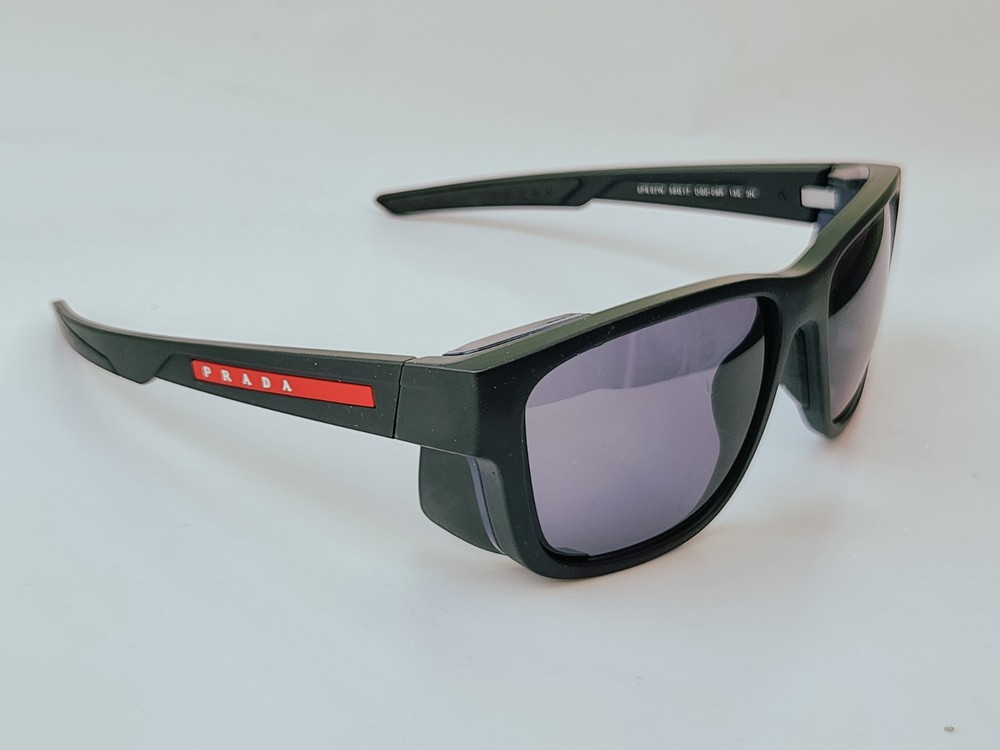 Prada Sport Linea Rossa SPS 07W DG0-09R Matte Black Marine Tuning Sunglasses