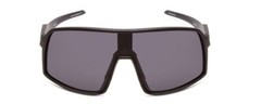 Coyote Python Sport Wrap Shield Designer Polarized Sunglasses Black/Grey 136 mm