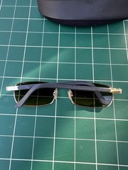 Emporio Armani 167-S 743 Gold Rectangular Sunglasses BrownLens 135mm 54[]19