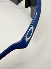 Oakley Pro M Frame Sweep Sunglasses Blue White w/ Black Iridium Lens & Bag