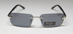 NEW SEAN JOHN SJS3019 SUNGLASSES 0-0-0 MENS RIMLESS 081 RECTANGULAR METAL &