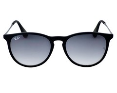 Ray-Ban Women Sunglasses RB4171 Erika Matte Black Frame Grey Gradient Lens 54mm