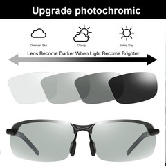 Polarized Photochromic Driving z87 Sunglasses For Men Day and Night safety gl…