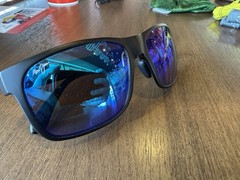 Maui Jim Red Sands MJ432-2M Sunglasses Matte Black/Blue 59 17 140 #991