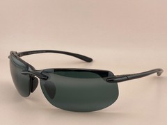 Maui Jim Sunglasses Frame Banyans MJ 412 02 Black Wrap Polarized 70-17-130mm
