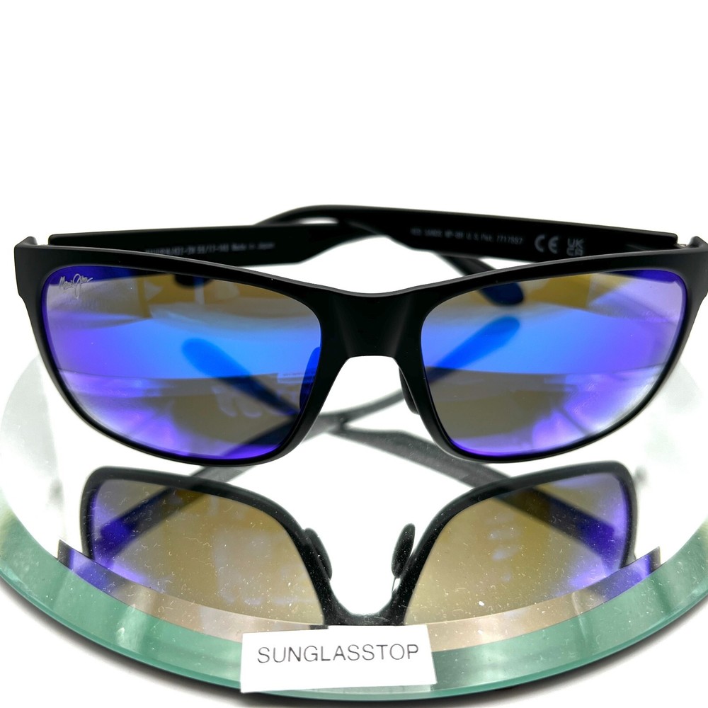 Maui Jim B432-2M Red Sands Matte Black Frame / Blue Hawaii Polarized lenses