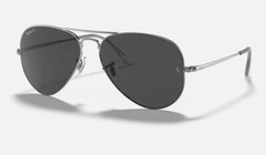 Ray-Ban Aviator Metal II Polished Gunmetal/Black Polarized 62 mm Sunglasses