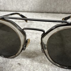 Rag & Bone Round Silver Sunglasses Brown RNB1017/S KB7 Size 49/23-145 mm