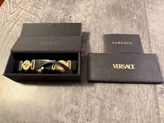 Versace 0VE4361 GB1/85 Black/ Yellow Square Men’s Sunglasses