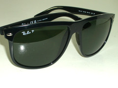RAY-BAN RB4147 60[]15 145 TOP POLARIZED BLACK TRADITIONALS SUNGLASSES w/CASE