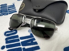 Ray-Ban RB3483 004/58 Gunmetal Black Square Polarized Sunglasses 60mm Case