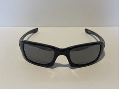 Rare Oakley Fives Squared NY Yankees Edition Black Sunglasses w/ Baseball Pouch.
