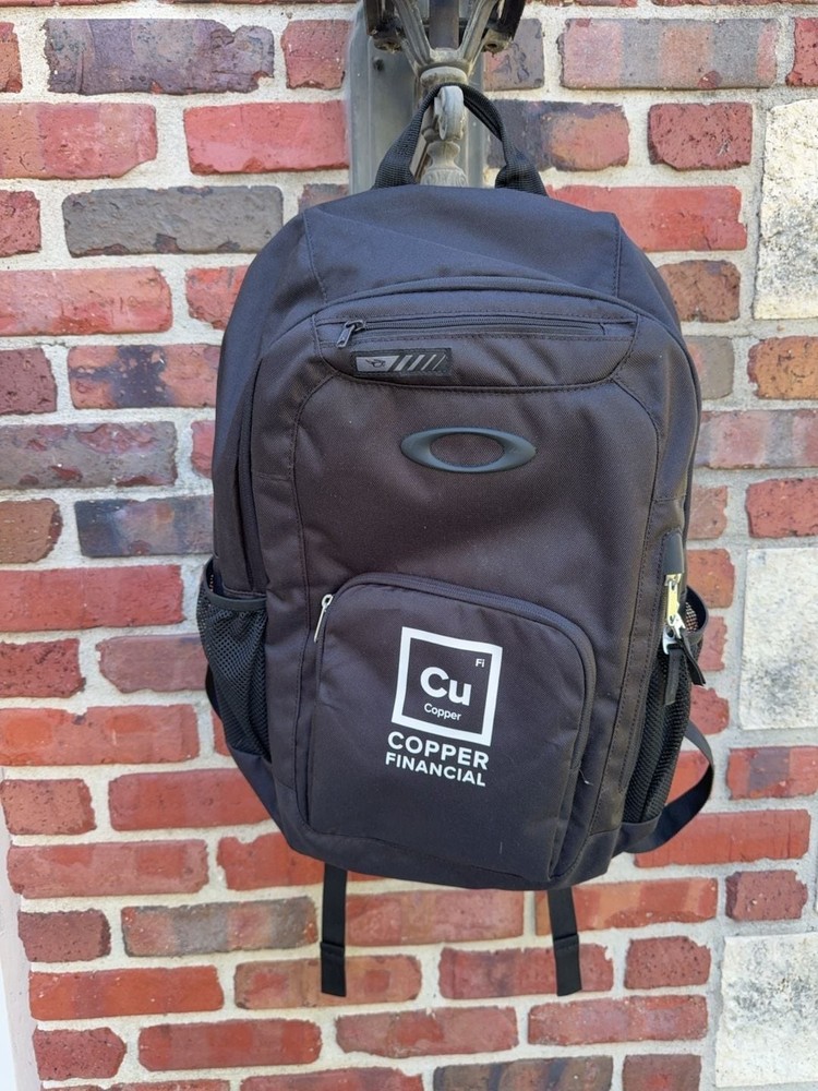 Oakley Branded Copper Financial Logo Backpack