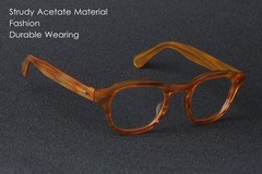 Johnny Depp glasses men’s blonde acetate eyeglasses frame women’s gold eyewear