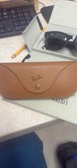 Ray-Ban RB 2132 901L New Wayfarer Black-Crystal Green Sunglasses