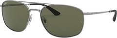 Ray-Ban RB3654 004/9A 60 145 Unisex Sunglasses Gunmetal Green