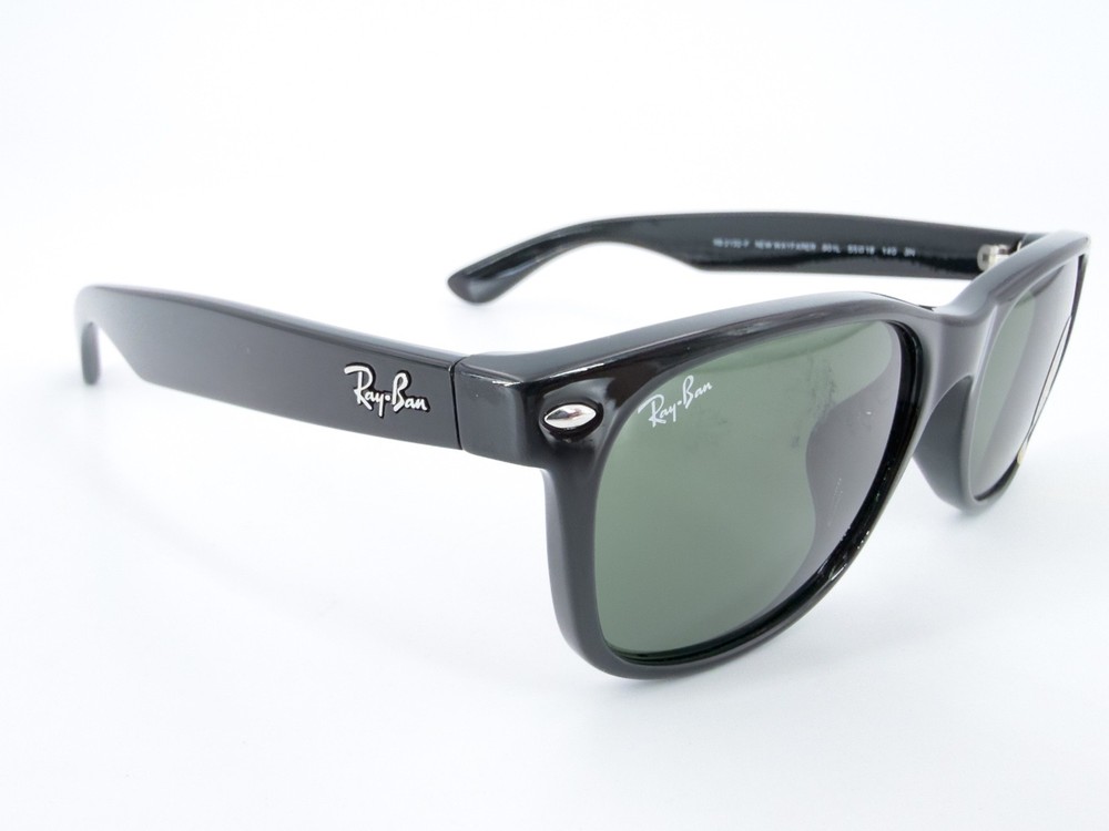 Ray Ban RB 2132-F New Wayfarer Sunglasses 901L G-15 Lenses Black 55[]18-140 M998