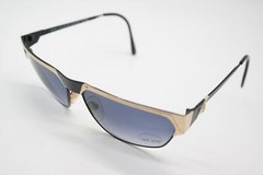 Vintage Sunglasses JEAN-LOUIS SCHERRER PARIS GALACTICA Gold Black Oval