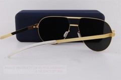 Brand New MYKITA Sunglasses ZANE Gold/Black Dark grey Solid For Men 58mm
