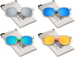 Retro Vintage Square Fashion Glasses Men Women Youth Classic Mirrored Sunglasses