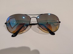 New Ray-Ban RB3362 Sunglasses 002/4O Brown Gradient, Blue mirror Backside AR