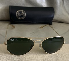 Vintage Ray Ban B&L RB3025 Aviator 55/14 Gold Sunglasses Made In USA
