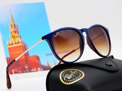 Ray-Ban RB4171 6315/13 Erika Women Sunglasses Blue Frame Brown Gradient 54mm