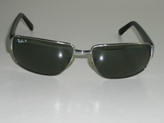 RAY-BAN RB3189 LEATHER II 004/9A 61[]16mm 3P POLARIZED CRYSTAL METAL SUNGLASSES