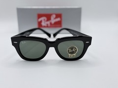 Ray-Ban State Street RB 2186 901/31 Black Frame 49mm G15 Lenses Unisex sunglass