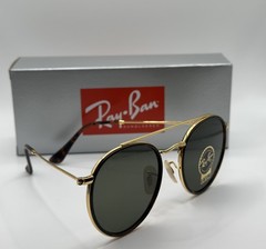 Ray-Ban RB3647N 001 51-22 Round Double Bridge Gold Frame G-15 Lens 51mm-Havana