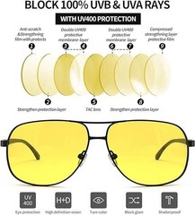 Photochromic Pilot Polarized Sunglasses Men Women Driving Chameleon UV