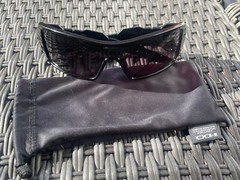 Used Oakley Oil Rig II 03-460 – Polished Black Frame – Warm Grey Lenses