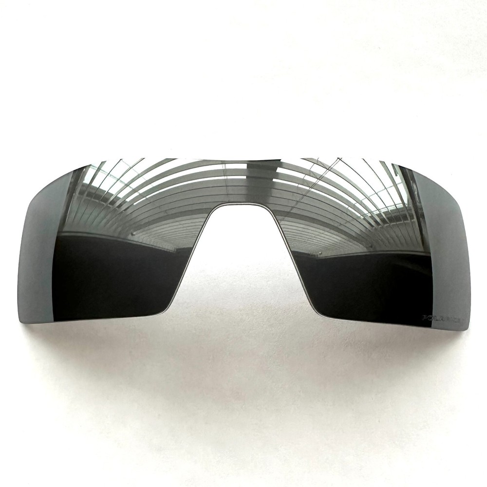 Authentic Oakley Oil Rig Black Iridium Polarized Replacement Lens OO9081