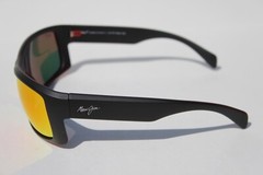 MAUI JIM Equator POLARIZED Sunglasses RM848-04 Black Red/Hawaii Lava NEW