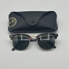 Ray-Ban Clubmaster RB3016 W0366 Browline Tortoise Shell Brown Frame Unisex