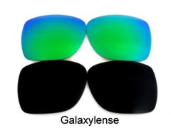 Galaxy Replacement Lenses For Oakley MainLink Sunglasses Black/Green Polarized