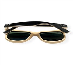 Ray-Ban New Wayfarer Color Mix Sunglasses RB 2132 875 Black Beige 55mm w/case