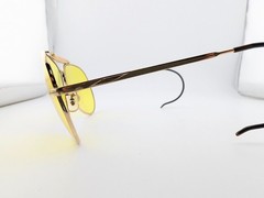 Randolph Engineering Sunglasses, 6 1/2 R/E 23K GP Gold, Metal, USA United States