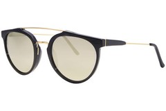 RetroSuperFuture Giaguaro P5A/L SP16 Sunglasses Black/Gold/Solid Grey 53mm